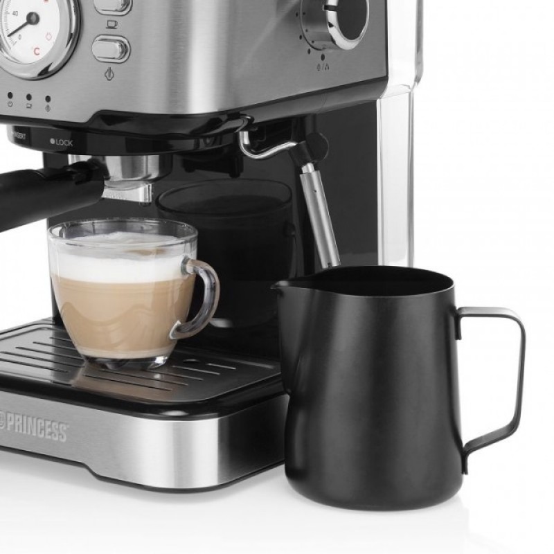 Princess 249412 Καφετιέρα Espresso για Αλεσμένο Καφέ, Κάψουλες Nespresso και Αφρόγαλα 1100W Princess 249412 Καφετιέρα Espresso για Αλεσμένο Καφέ, Κάψουλες Nespresso και Αφρόγαλα 1100W